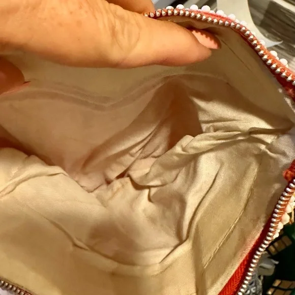 Vintage Beaded Fringe Shoulder Bag Crossbody Red Boho Ethnic Festival Purse HK - Picture 6 of 15